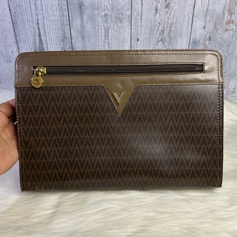 VALENTINO mario patent leather clutch bag - Picture 3 of 17